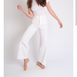 Salt White Jesse Kamm Pants